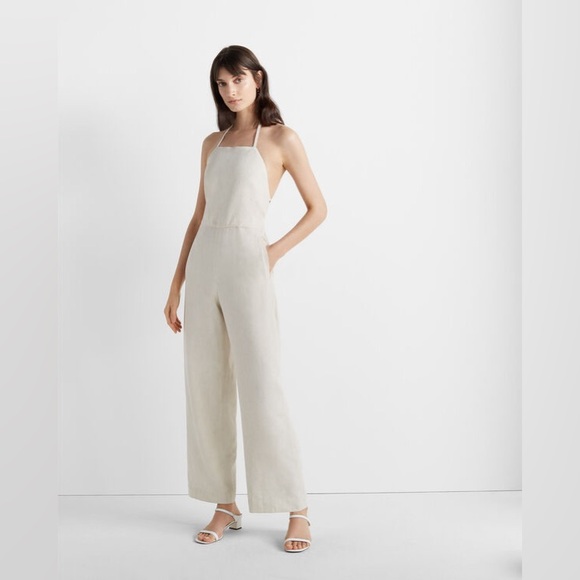 Club Monaco: Natural Backless Jumpsuit - Picture 1 of 6